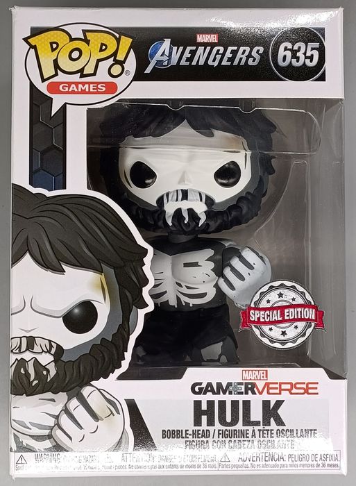 635 Hulk (Skeleton) - Marvel Avengers Game - Box Damaged Funko POP Funko