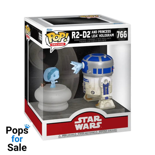 766 R2-D2 and Princess Leia Hologram - Deluxe - Star Wars Funko POP PRESALE