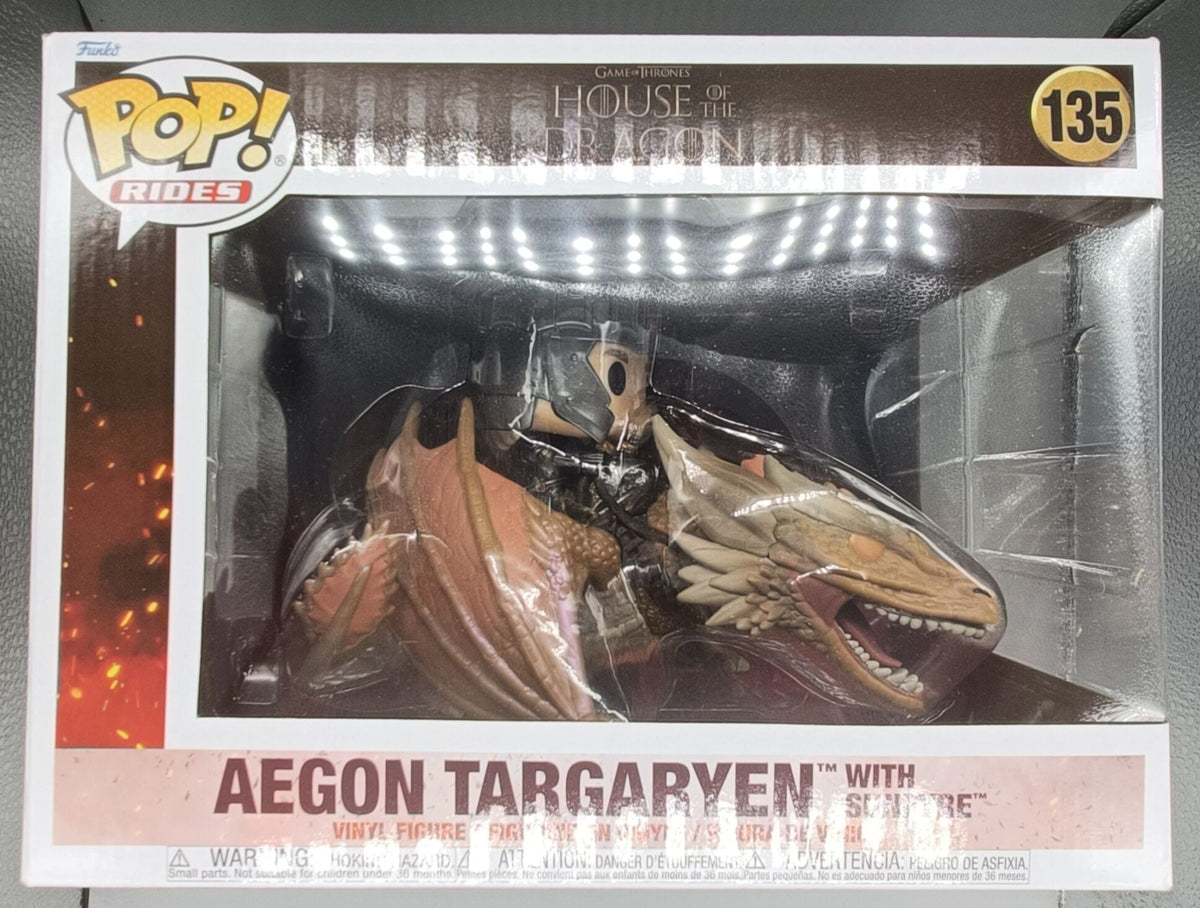 135 Aegon Targaryen with Sunfyre - Rides House of the Dragon Funko POP - Brand New Funko