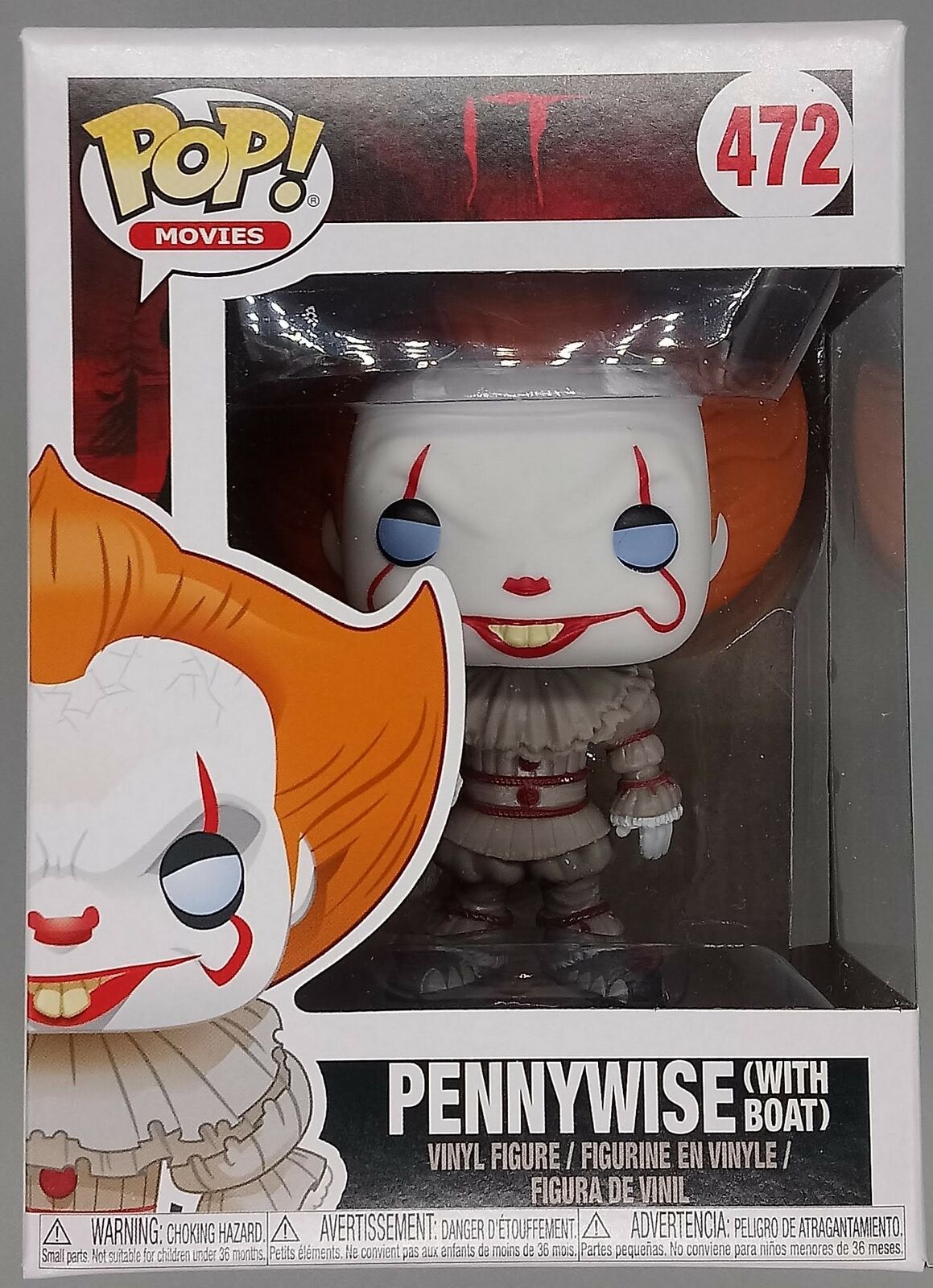 472 Pennywise (with Boat) - Horror - IT (2017) Funko POP