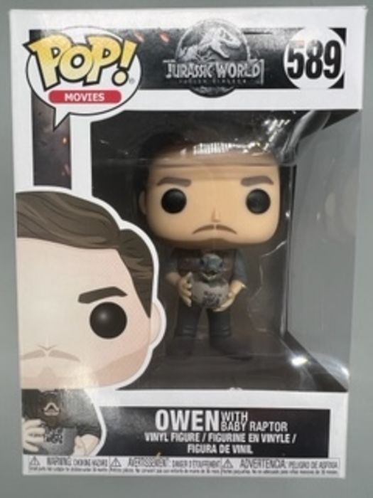 589 Owen (with Baby Raptor) - Jurassic World - Box Damaged Funko POP