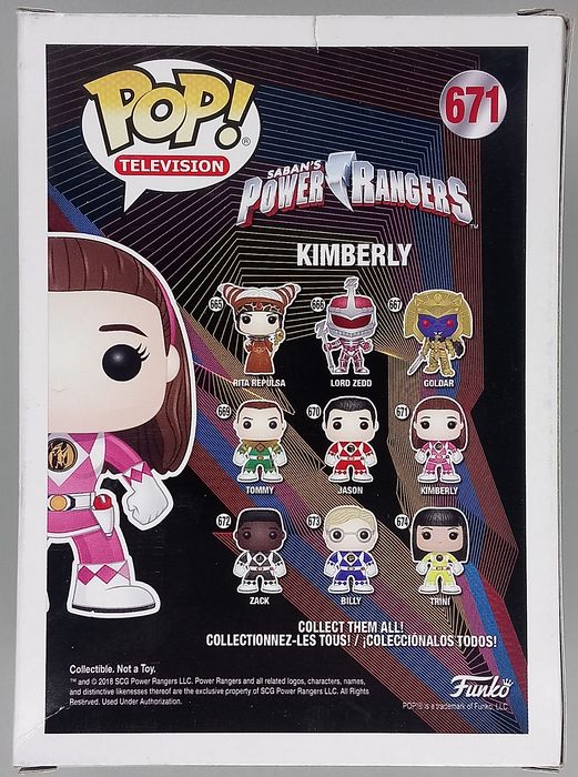 671 Kimberly (Pink Ranger) - Power Rangers - Box Damaged Funko POP