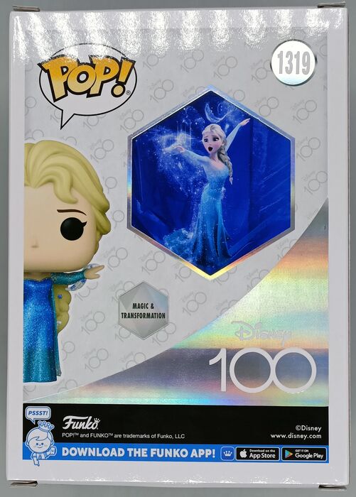 1319 Elsa (Mid-Transformation) Diamond Disney 100 Frozen Funko POP