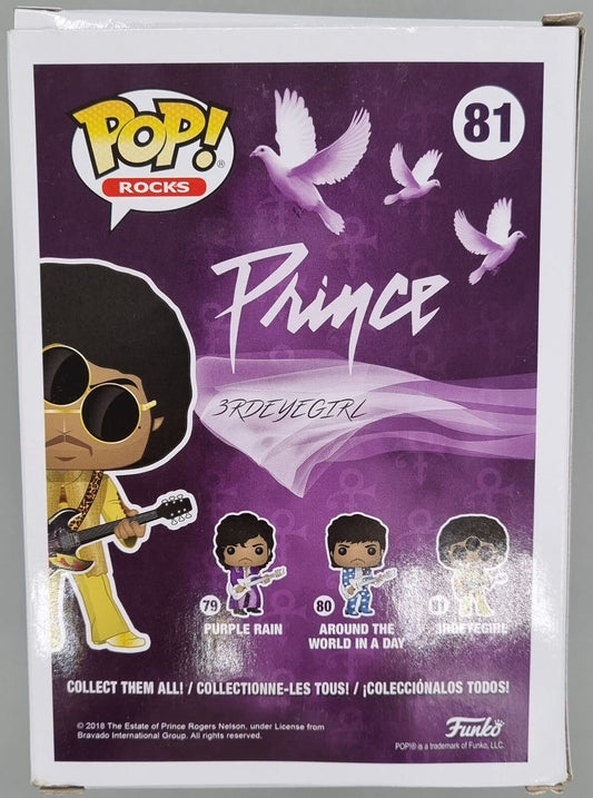 81 Prince (3rd Eye) 2004 Grammys - Rocks Funko POP - Damaged Box