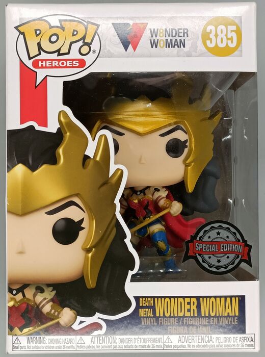 385 Wonder Woman (Death Metal) - DC - Box Damaged Funko POP