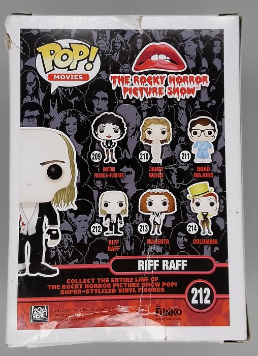 212 Riff Raff - Rocky Horror Picture Show - Box Damaged Funko POP