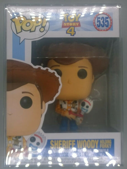 535 Sheriff Woody (Holding Forky) - Disney Toy Story 4 Funko POP