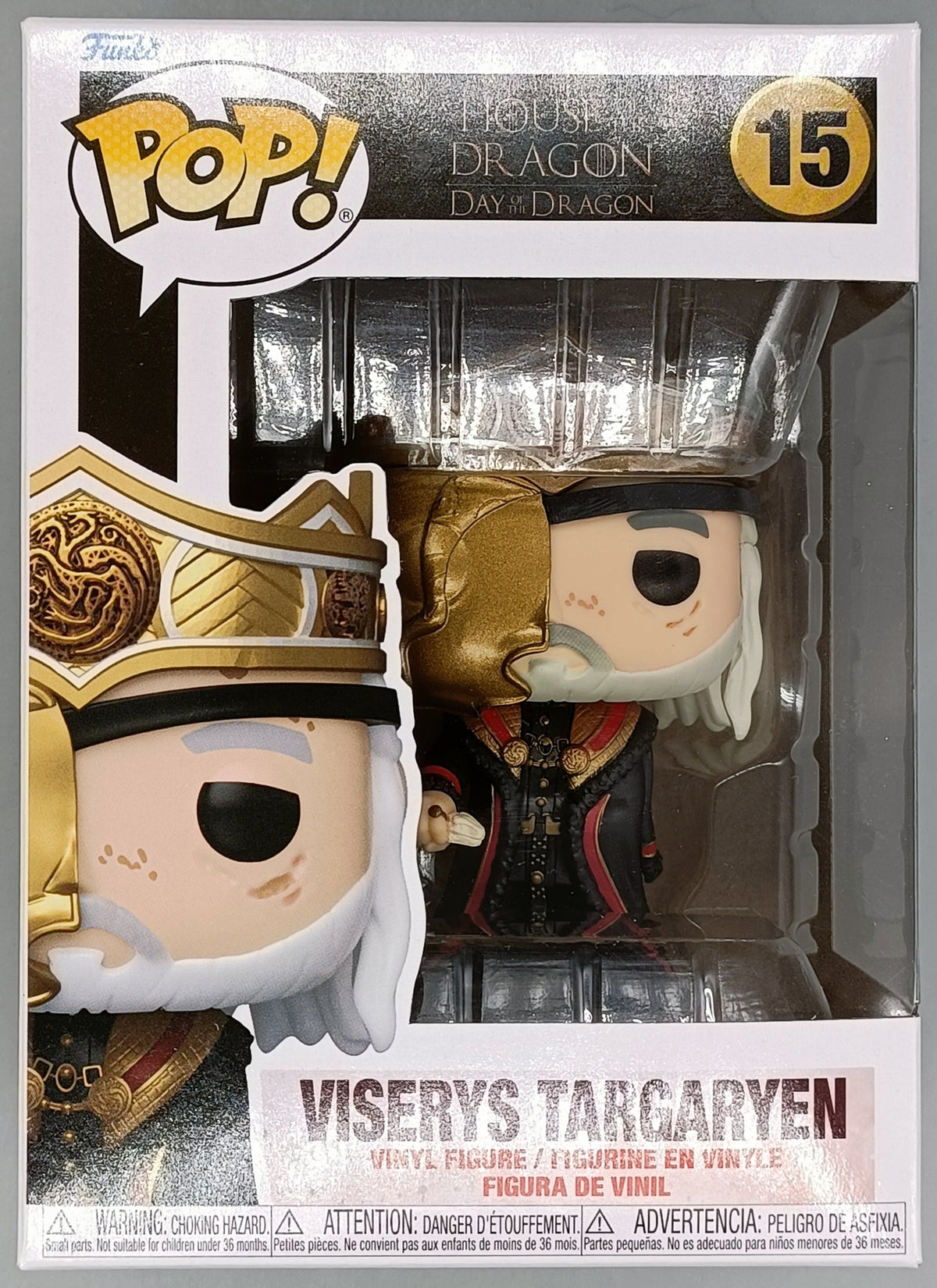 15 Viserys Targaryen - House of the Dragon - Box Damaged Funko POP Funko