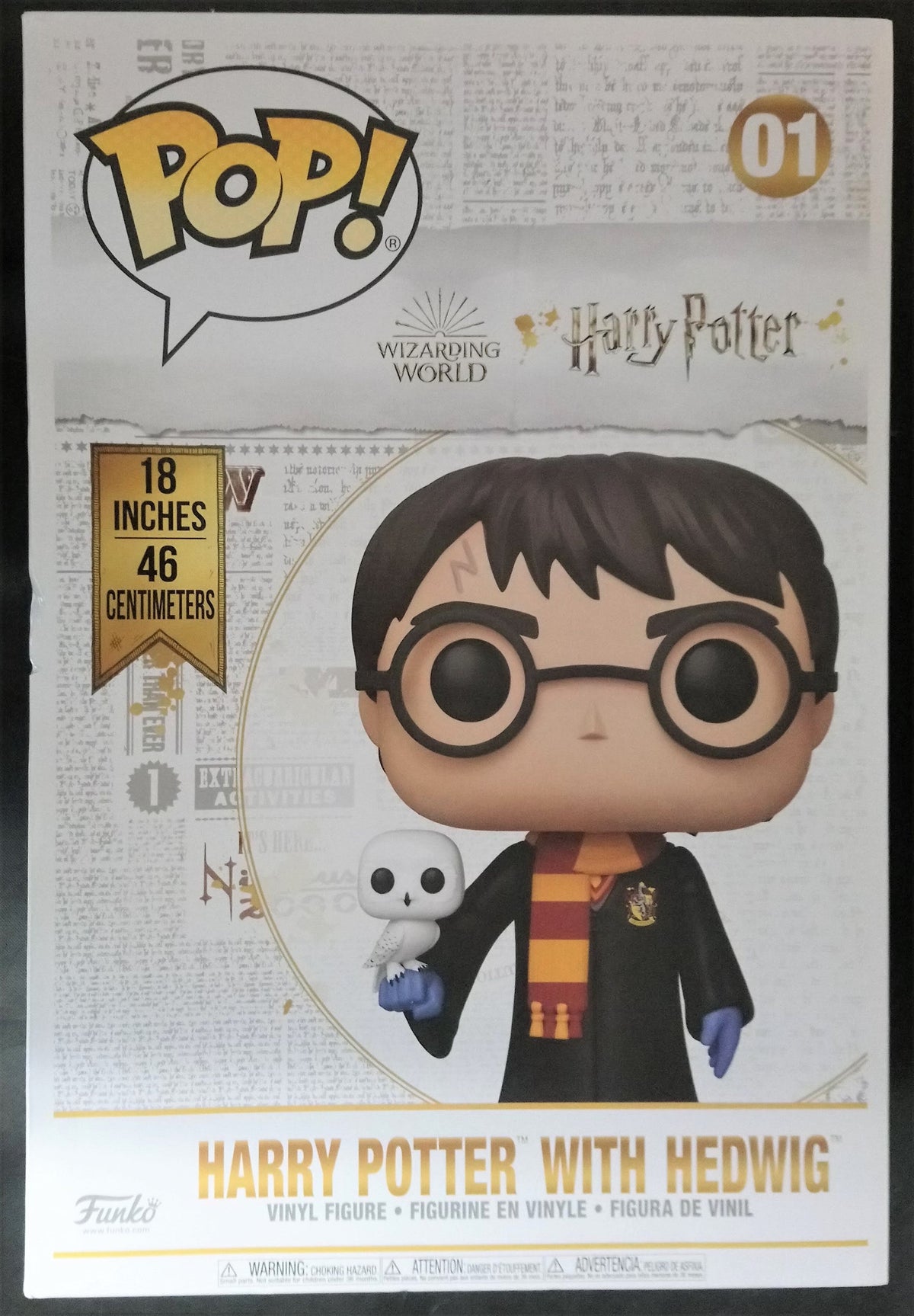 01 Harry Potter (with Hedwig) 18 Inch - Harry Potter Funko POP Funko