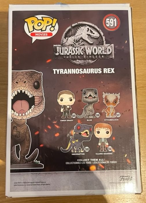 591 Tyrannosaurus Rex 10 Inch Jurassic World - Box Damaged Funko POP