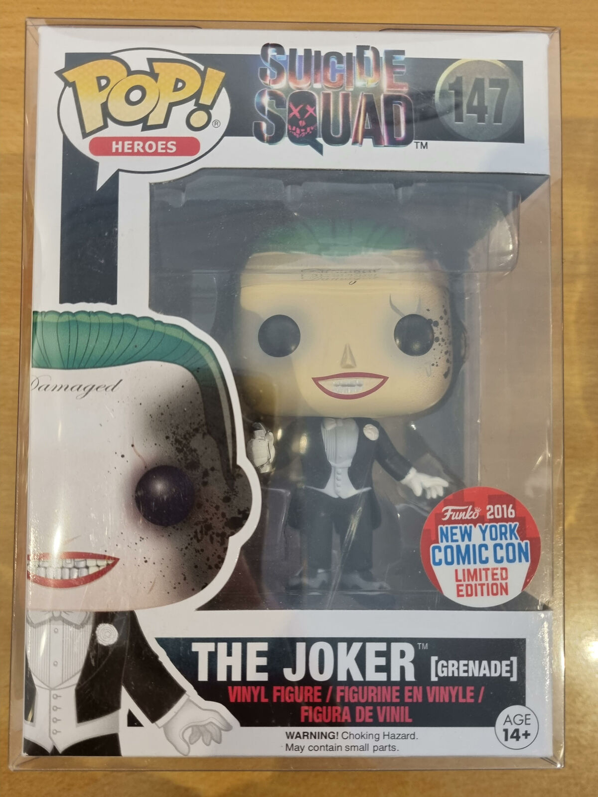 147 The Joker (Grenade) - Suicide Squad - 2016 Con Funko POP