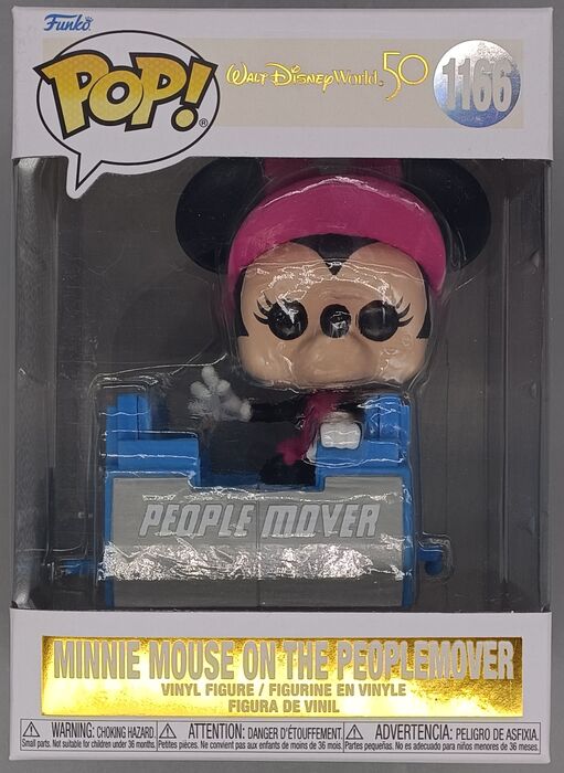 1166 Minnie Mouse (on the PeopleMover) Disney - Box Damaged Funko POP