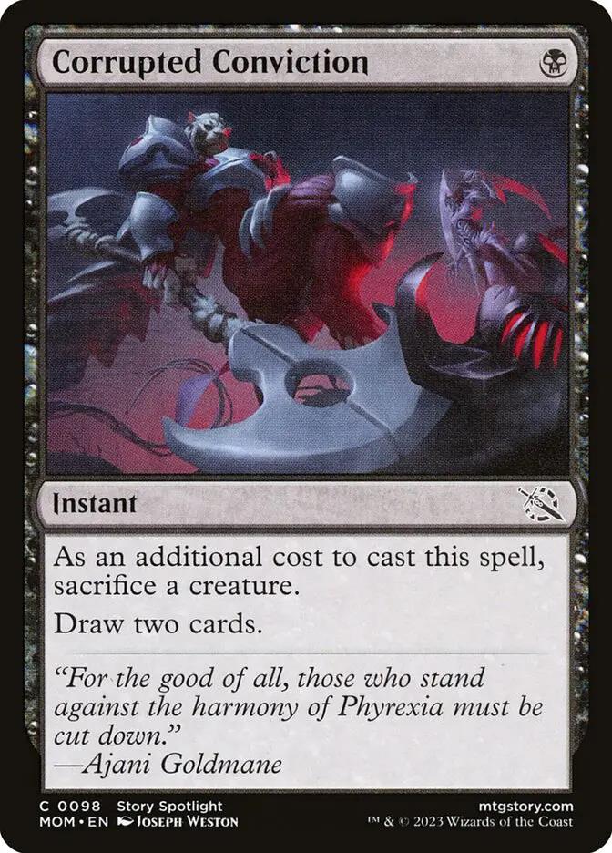98 - Corrupted Conviction - March of the Machine - Normal - Magic: The Gathering Card
