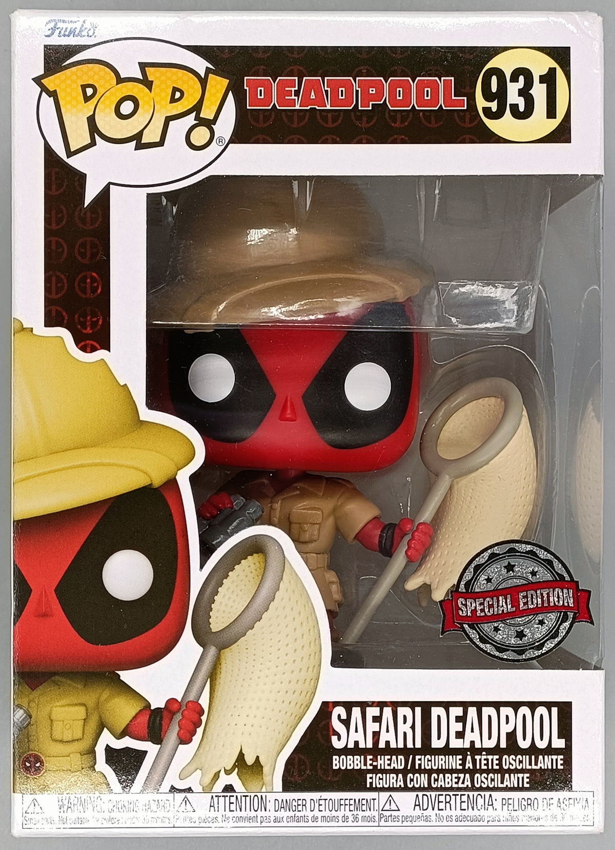 931 Safari Deadpool - Marvel - Box Damaged Funko POP Funko