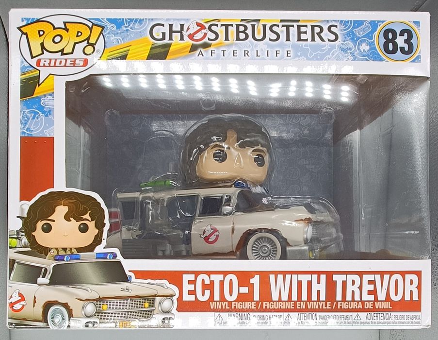 83 Ecto1 (with Trevor) - Rides - Ghostbusters Afterl Box Damaged Funko POP