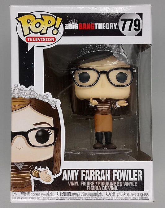 779 Amy Farrah Fowler (w/ Tiara) - Big Bang Theory Funko POP - Box Damaged