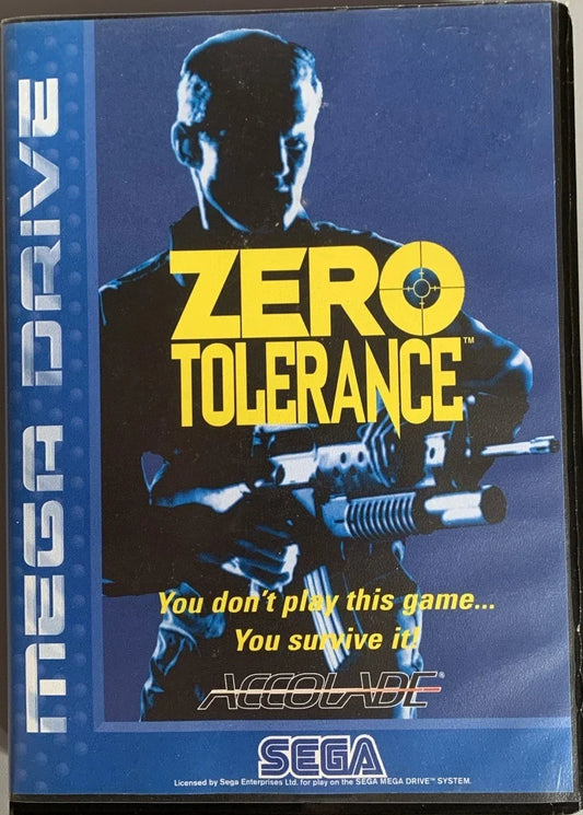 Zero Tolerance for Sega MegaDrive Mega Drive - UK CIB Sega
