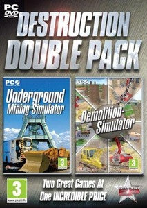 Destruction Double Pack Underground Mining \ Demolition Simulation PC CD/DVD Game [New & Sealed]