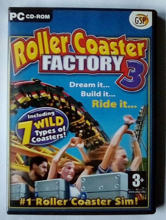 Rollercoaster Factory 3 PC CD/DVD Game [New & Sealed]