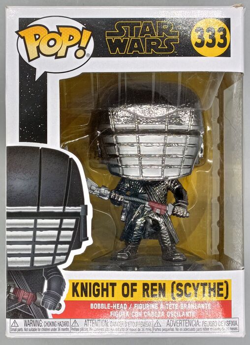 333 Knight of Ren (Scythe Hematite) Chrome Star Wars Box Damaged Funko POP Funko
