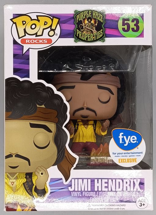 53 Jimi Hendrix (Monterey) - Rocks - Box Damaged Funko POP Funko