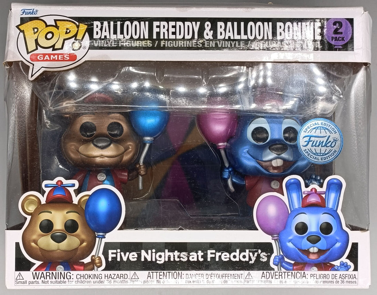[2 Pack] Balloon Freddy & Balloon Bonnie Metallic - Five Nights at Freddy’s - FNAF - Funko POP - Box Damaged Funko