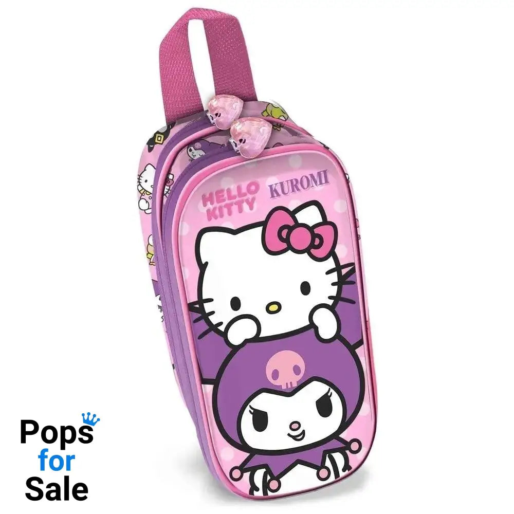 Sanrio 3D Double Pencil case Hello Kitty Playful Pink