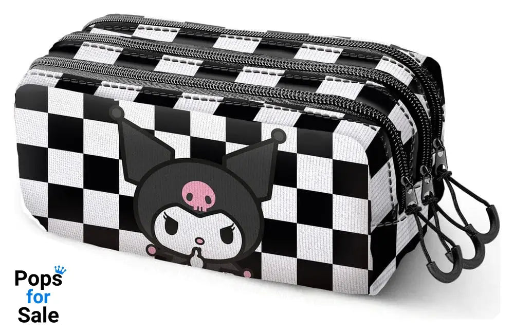 Sanrio Fan Trick Pencil case 2.2 Kuromi Black & White