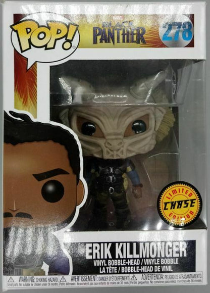 278 Erik Killmonger (Masked) Chase POP Marvel Black Panther Funko POP