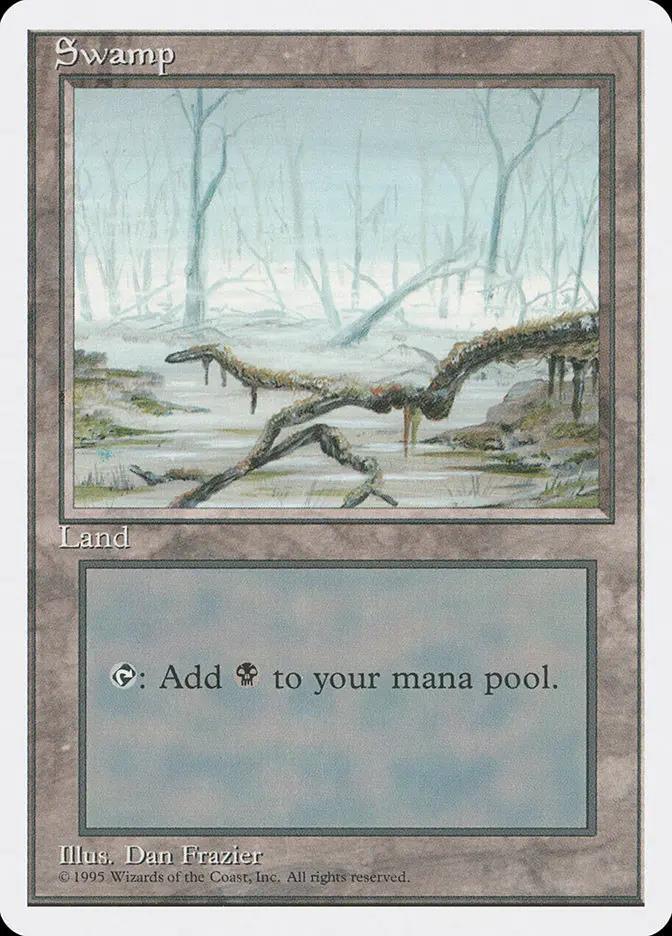 370 - Swamp - Fourth Edition - Normal - Magic: The Gathering Card