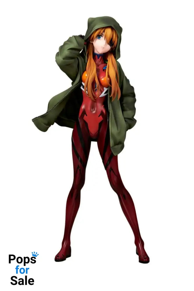 Shin Evangelion Movie PVC Statue 1/7 Shikinami Asuka Langley Hoodie Ver. 23 cm