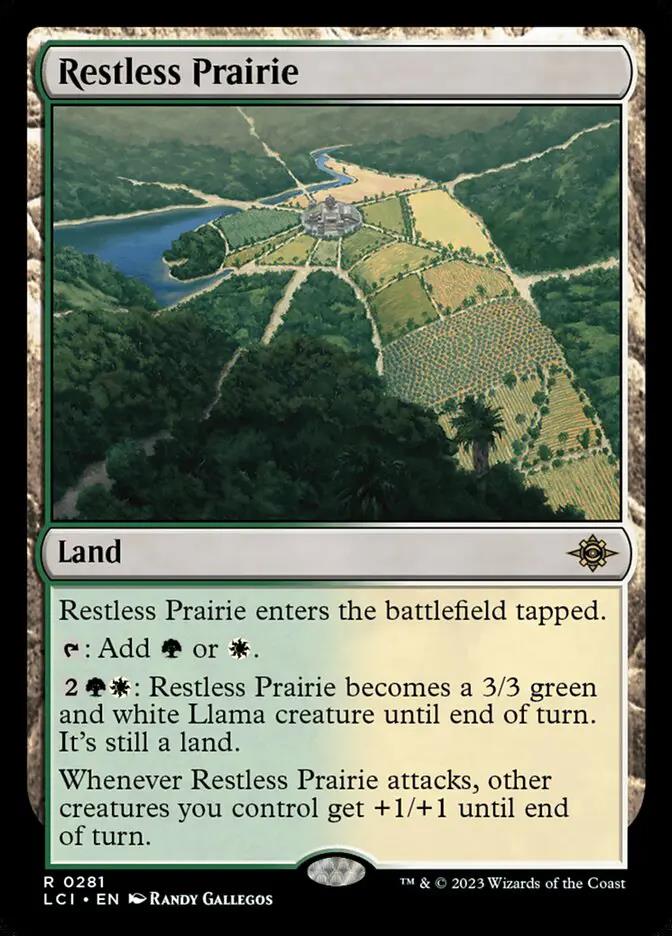 281 - Restless Prairie - The Lost Caverns of Ixalan - Normal - Magic: The Gathering Card