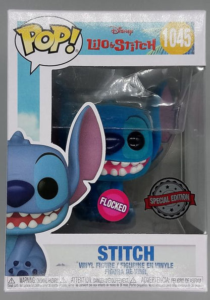 1045 Smiling Seated Stitch Flocked - Disney Lilo & Stitch - Funko POP Funko