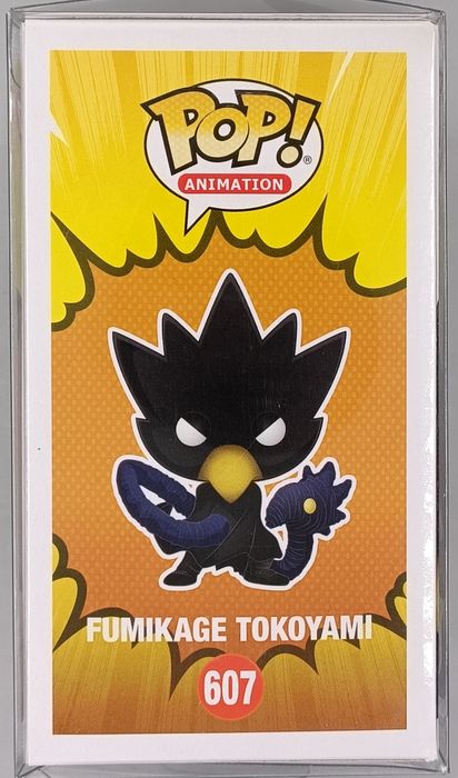 607 Fumikage Tokoyami My Hero Academia (signed Josh Grelle) COA Funko POP