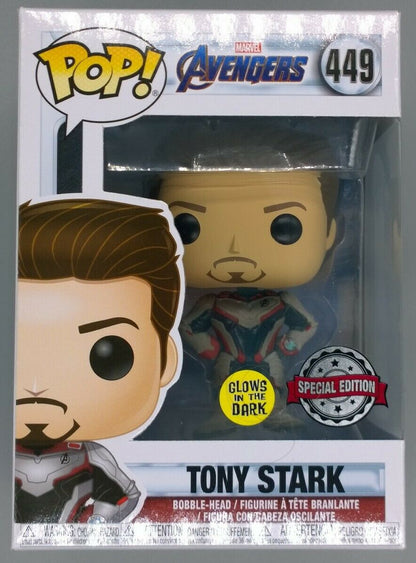 449 Tony Stark (Team Suit) - Glow - Marvel Avengers Endgame Funko POP