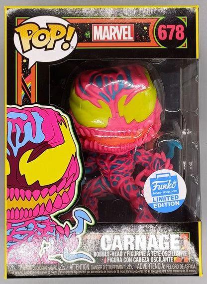 678 Carnage (Blacklight) - Marvel Funko POP