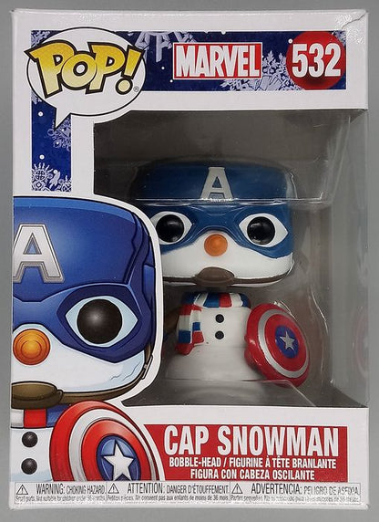 532 Cap Snowman - Marvel - Holidays - Box Damaged Funko POP