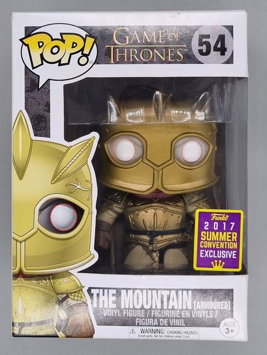 54 The Mountain (Armored) Game of Thrones 2017 Con - Box Damaged Funko POP