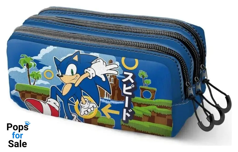 Sonic - The Hedgehog Fan Trick Pencil case 2.2 SEGA Greenhill Multicolour