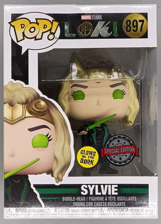 897 Sylvie - Glow - Marvel - Loki - Box Damaged Funko POP
