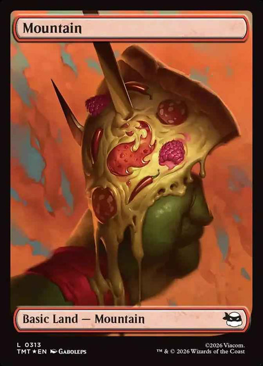 256 - Mountain - Teenage Mutant Ninja Turtles - Foil - Magic: The Gathering Card