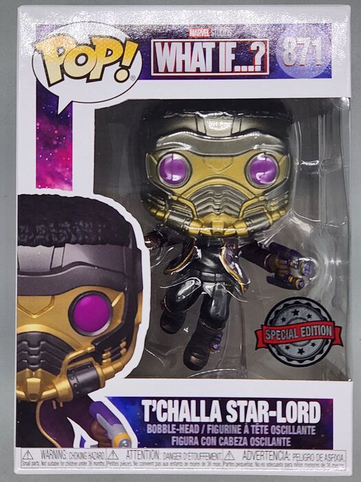 871 T'Challa Star-Lord Metallic - Marvel What If...? Funko POP