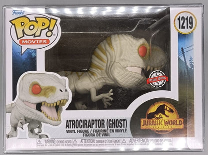 1219 Atrociraptor (Ghost) - Jurassic World Dominion Funko POP - Brand New