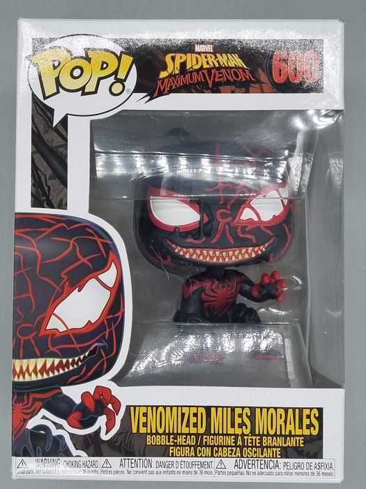 600 Venomized Miles Morales Marvel Spiderman Max Ven Box Damaged Funko POP Funko