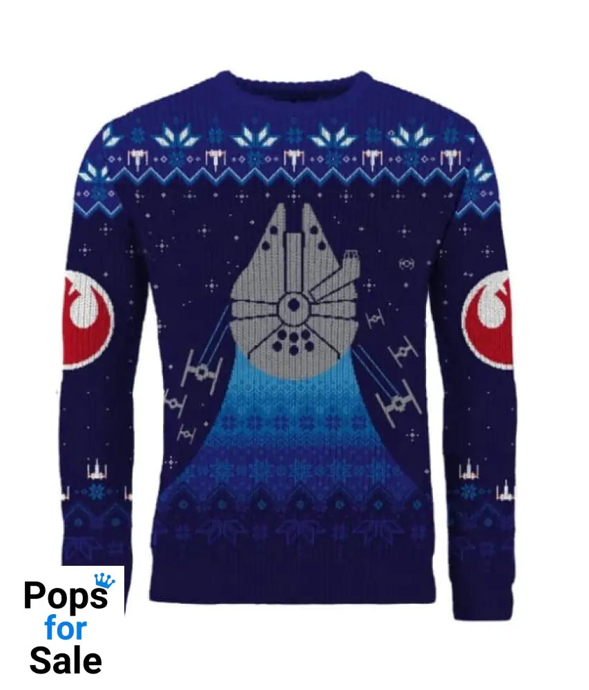 Star Wars Millennium Falcon Christmas Jumper (Size L)