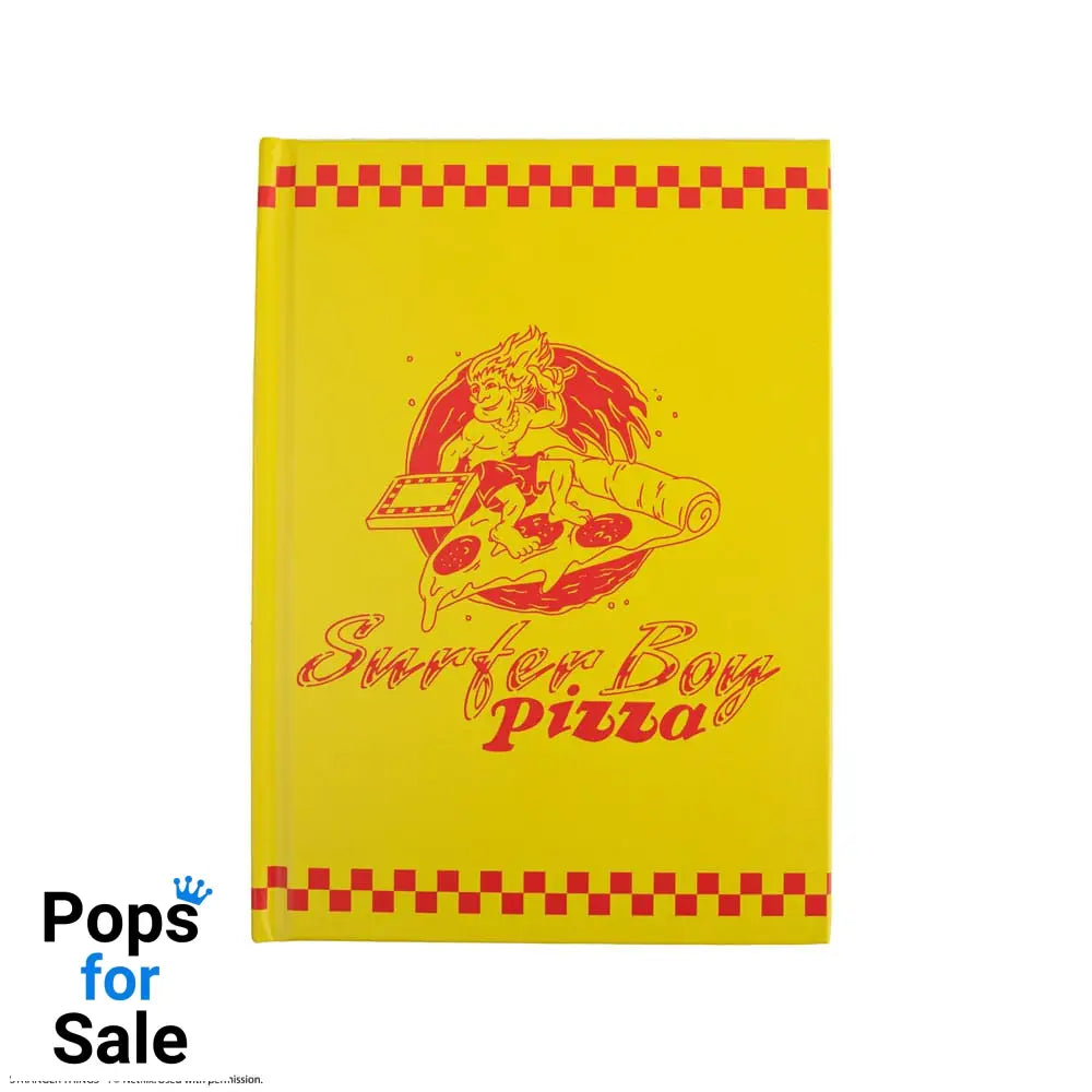 Stranger Things Notebook Surfer Boy Pizza Hardcover Stationery
