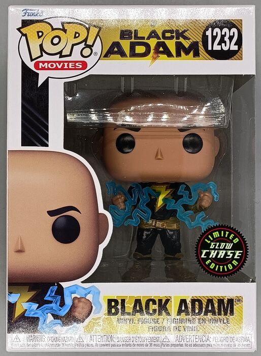 1232 Black Adam (w/ Lightning) Glow Chase - Black Adam - Brand New Funko POP Funko