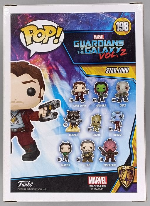 198 Star-Lord (Masked) Chase Guardians Of The Galaxy Vol 2 Funko POP