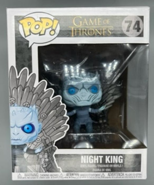 74 Night King (on Iron Throne) Deluxe - Game of Thro Box Damaged Funko POP