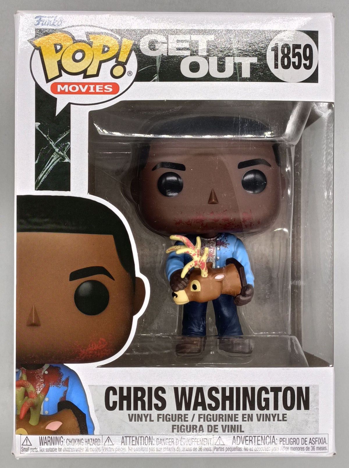 1859 Chris Washington w/Deer - Get Out - Horror - Funko POP - Box Damaged